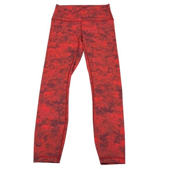 LULULEMON Wunder Under High-Rise Tight 25" Lunar New Year Size 6 Intricate Oasis - Picture 5 of 9